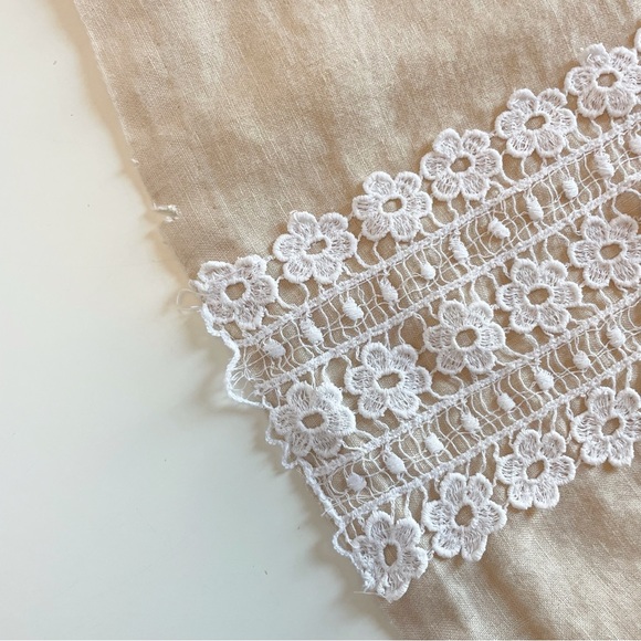 • Max & Dora 100% Linen Lace Front Dress - Made in the USA | Size 5 • - Picture 6 of 6